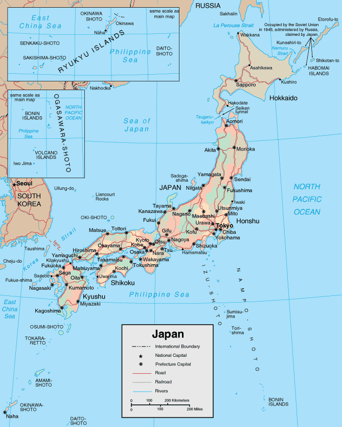 Map Of Japan Maps And Photos Of Japan
