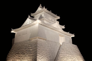 ice castle at Sapporo Snow Festival